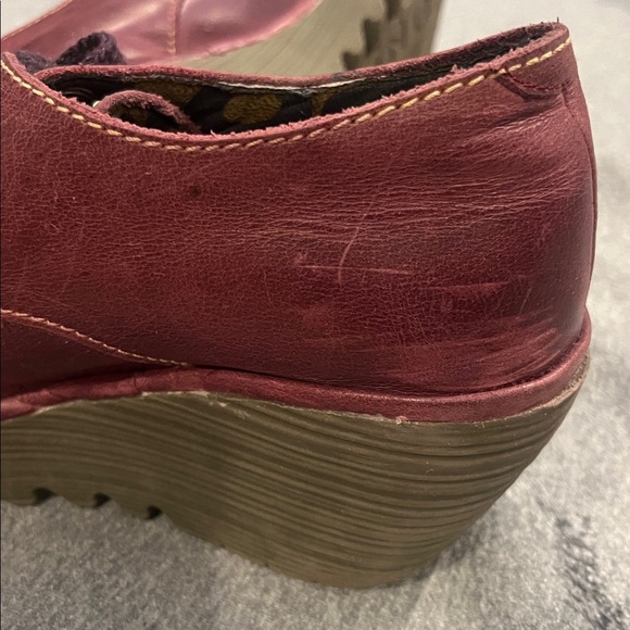 Fly London wedge lace up shoes. - Picture 8 of 9